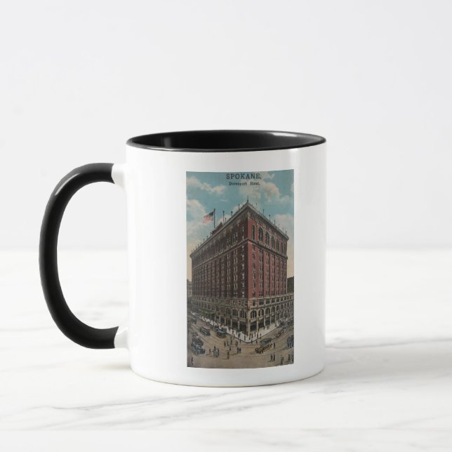 Spokane, WA - View of Davenport Hotel Mug (Left)