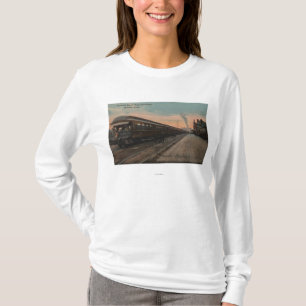 Spokane, WA - View of N. Pacific Train & Depot T-Shirt