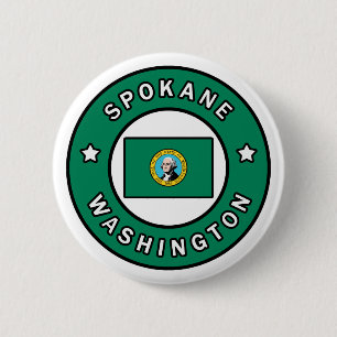 Spokane Washington 6 Cm Round Badge
