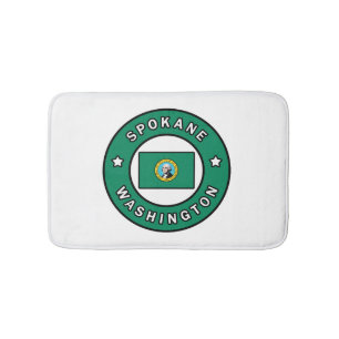Spokane Washington Bath Mat
