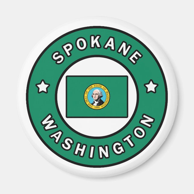 Spokane Washington Magnet (Front)