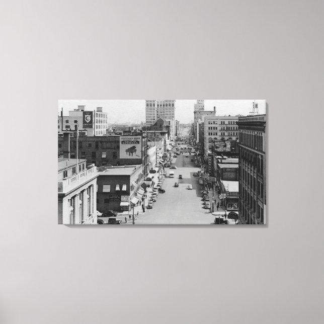 Spokane, Washington - Riverside Avenue Canvas Print (Front)