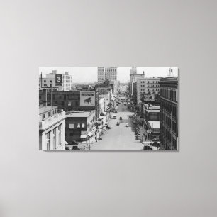 Spokane, Washington - Riverside Avenue Canvas Print