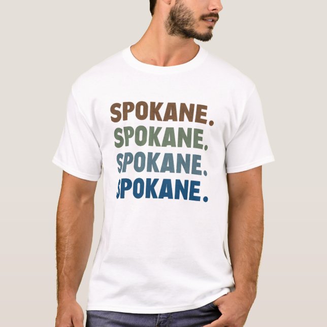 Spokane, Washington State T-Shirt (Front)