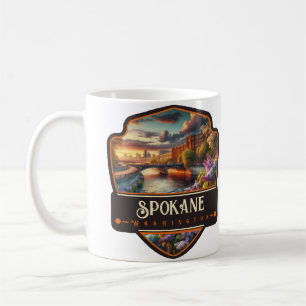 Spokane, Washington  Vintage Coffee Mug