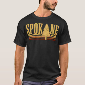 Spokane Washington Vintage Tree State Pride T-Shirt