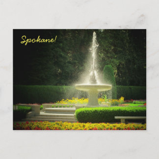 Spokane's Duncan Gardens in Manito Park Postcard