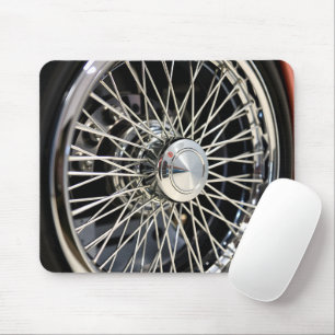 Spoked Chrome Geometry Mouse Mat