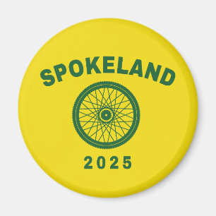 Spokeland Oakland Cycling Californian Cyclist Magnet