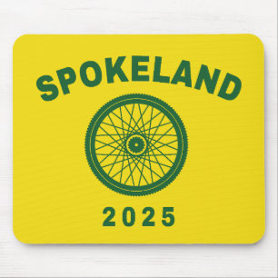 Spokeland Oakland Cycling Californian Cyclist Mouse Mat