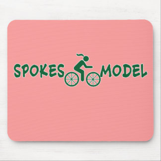 SPOKESMODEL Punny Ladies Cycling Mouse Mat