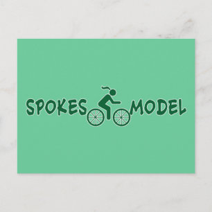 SPOKESMODEL Punny Ladies Cycling Postcard