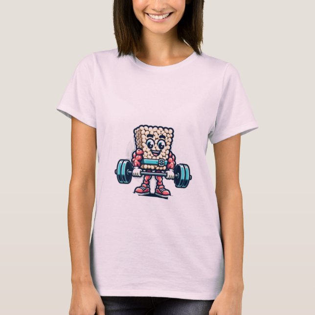 spongbob Lifting Weights T-Shirt (Front)