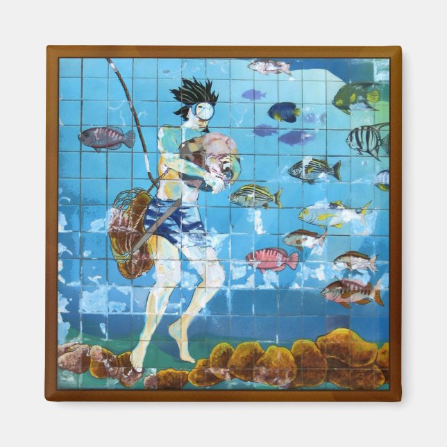 Sponge Diver Magnet (Front)