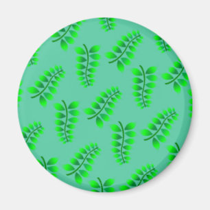 Sponged Foliage Pattern Magnet