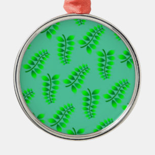 Sponged Foliage Pattern Metal Tree Decoration