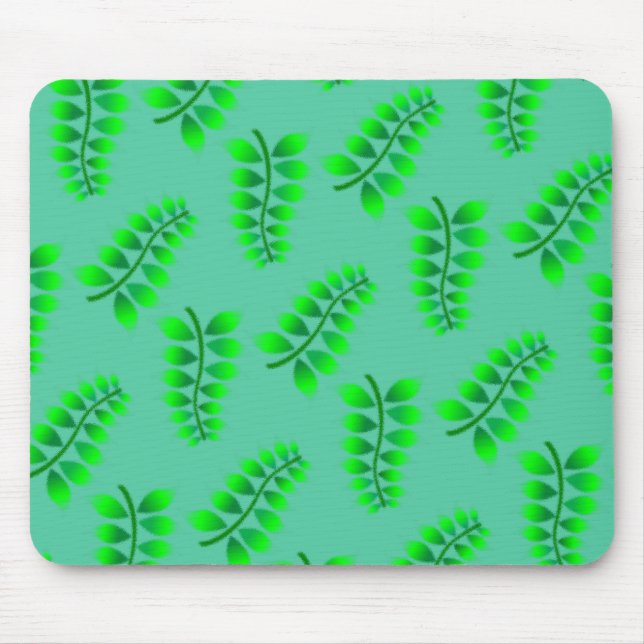 Sponged Foliage Pattern Mouse Mat (Front)