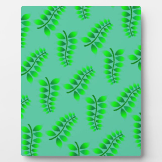 Sponged Foliage Pattern Plaque (Front)