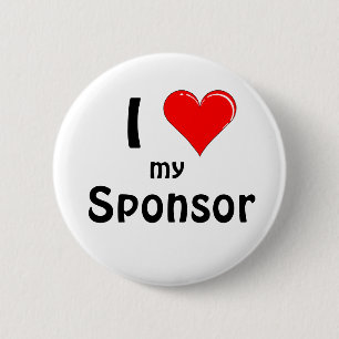 Sponsor 6 Cm Round Badge