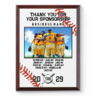 Sponsor Appreciation – Custom Baseball Team Photo