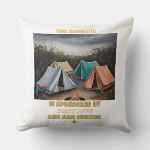 Sponsored by Duct Tape & Bad Choices – Camping Cushion