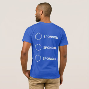 Sponsored Event T-shirts (up to 3 sponsor logos)