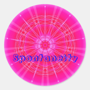Spontaneity (Virtue sticker) Classic Round Sticker