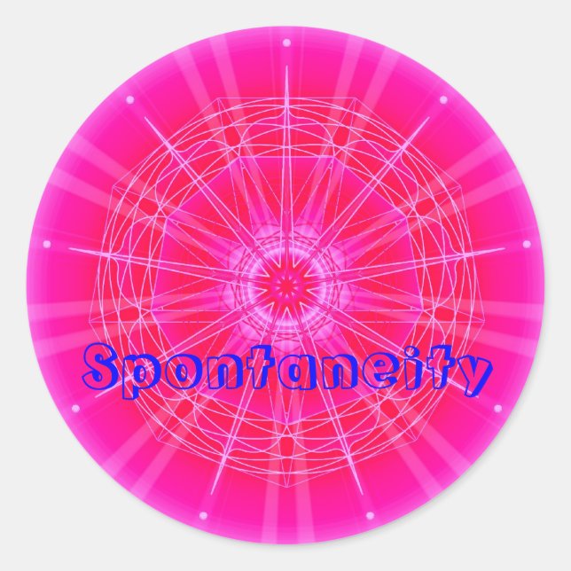 Spontaneity (Virtue sticker) Classic Round Sticker (Front)