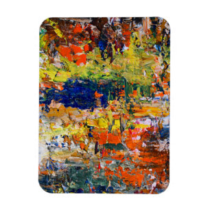 Spontaneous Abstraction – Oil Painting Textures Magnet