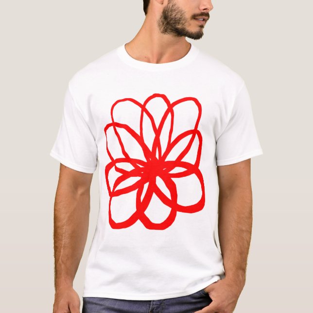 Spontaneous Flower - Red T-Shirt (Front)