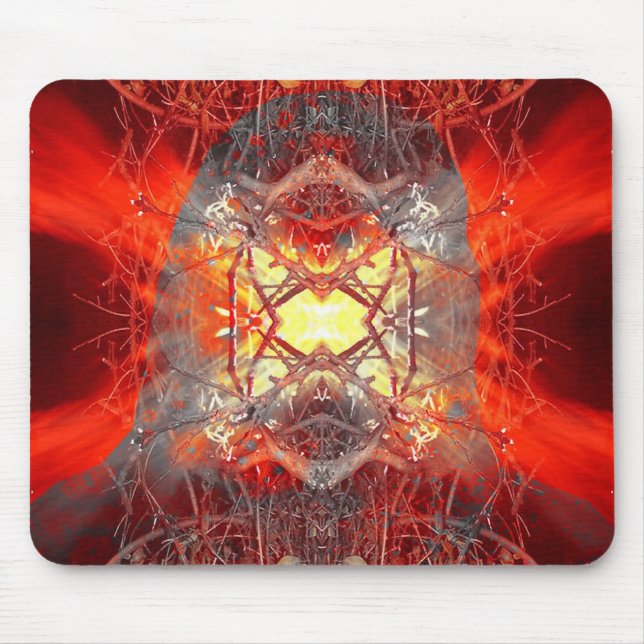 Spontaneous human combustion mouse mat (Front)