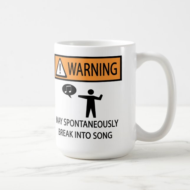 Spontaneous Singer Coffee Mug (Right)