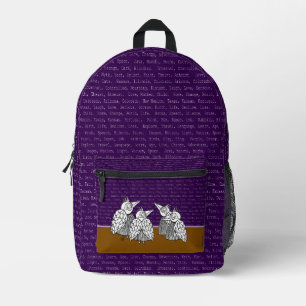 Spontaneous Words Print Cut Sew Bag
