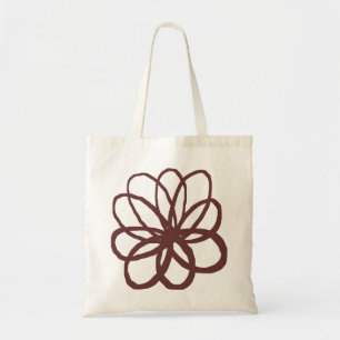 Spontanious Flower - Dark Brown Tote Bag