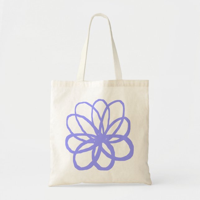 Spontanious Flower - Pastel Blue Tote Bag (Front)