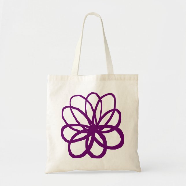 Spontanious Flower - Plum Tote Bag (Front)