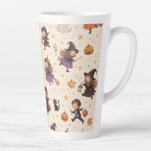 Spooctacular Halloween Birthday Celebration Party Latte Mug