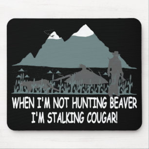 Spoof cougar hunter mouse mat