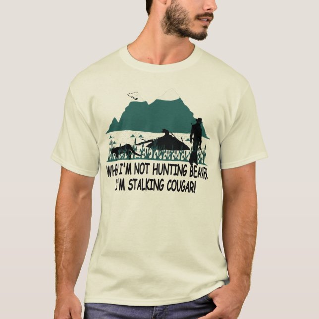 Spoof cougar hunter T-Shirt (Front)