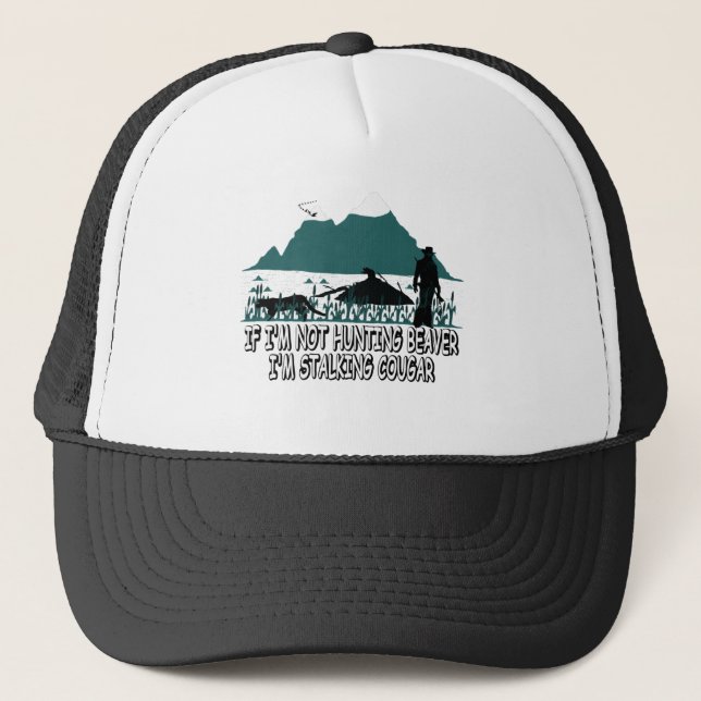 Spoof cougar hunter trucker hat (Front)