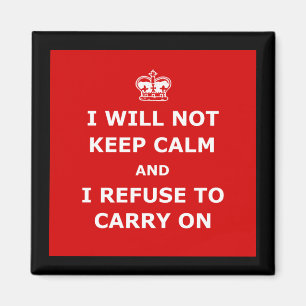 Spoof keep calm magnet