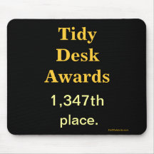 Spoof Office Awards Tidy Desk Cruel Joke
