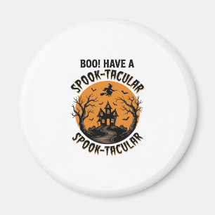 Spook-Tacular Halloween Haunted House Vintage Shir Magnet