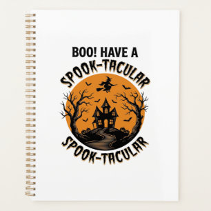 Spook-Tacular Halloween Haunted House Vintage Shir Planner