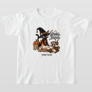 Spookie Biscuits Witch Black Cat Baking Halloween T-Shirt