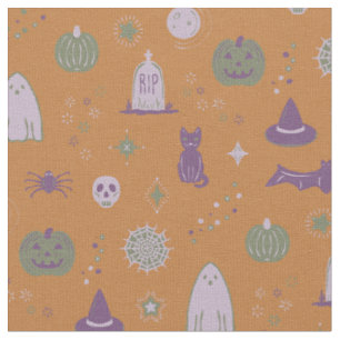 Spookie Things - Rust, Plum, Sage, Dust Fabric