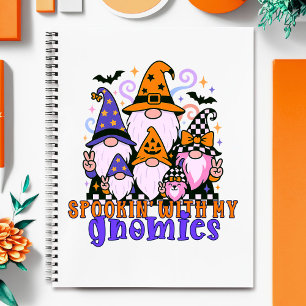 Spookin’ With My Gnomies: Retro Halloween Friends Notebook