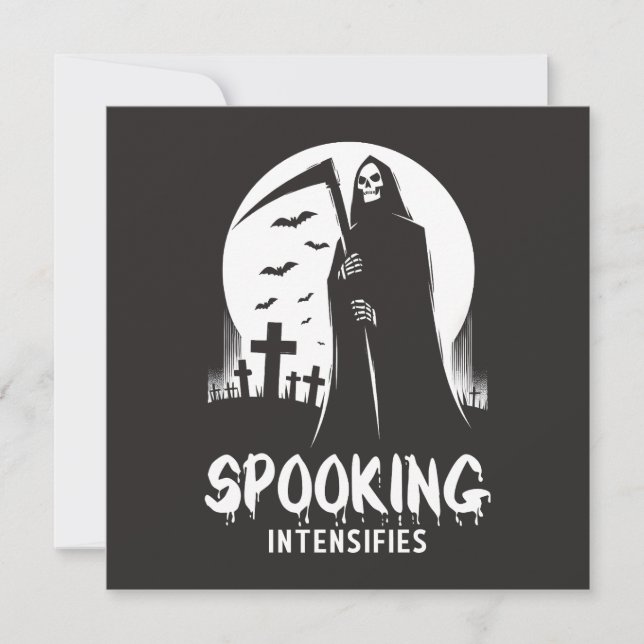 Spooking Intensifies  Holiday Card (Front)