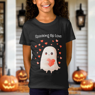 Spooking Up Love Cute Ghost Halloween T-Shirt