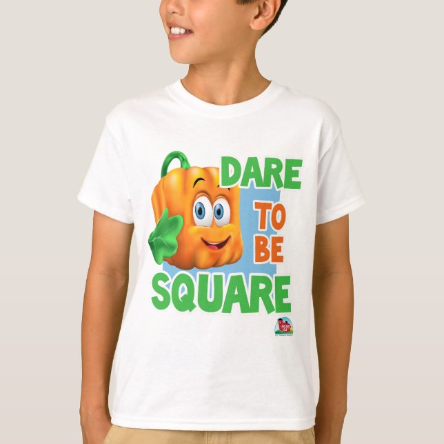 SPOOKLEY THE SQUARE PUMPKIN - DARE TO BE SQUARE! T-Shirt (Front)